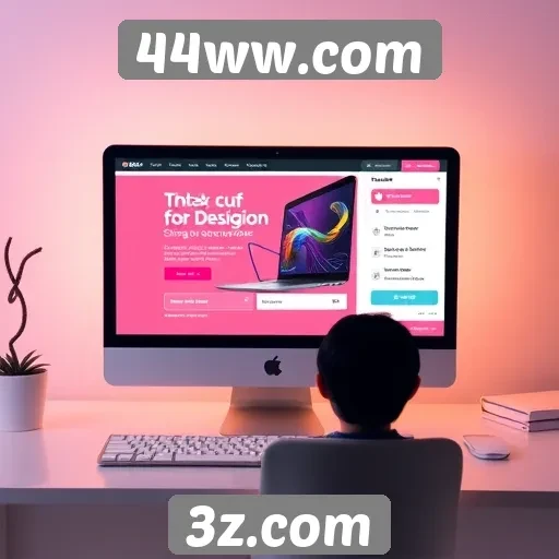 Evolução do design do site 44ww.com