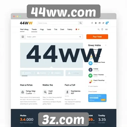 Análise da interface do usuário do site 44ww.com